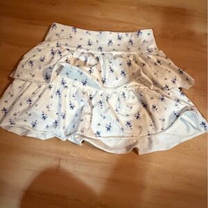 Wild Fable Floral Blouse - White and Blue